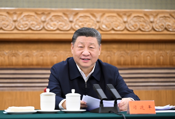 △ 2025年2月17日，中共中央总书记、国家主席、中央军委主席习近平在京出席民营企业座谈会并发表重要讲话。